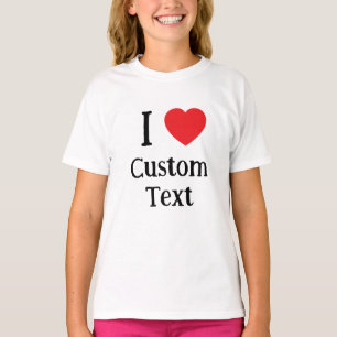Create Your Own I Heart Two Letter Acronym T-Shirt