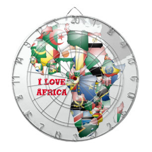 Create Your Own I Love Africa dart board