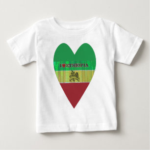 Create your own I love Beautiful Ethiopia Baby T-Shirt