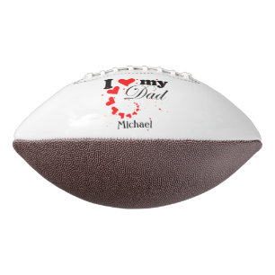 Create your own I love my Dad American Football