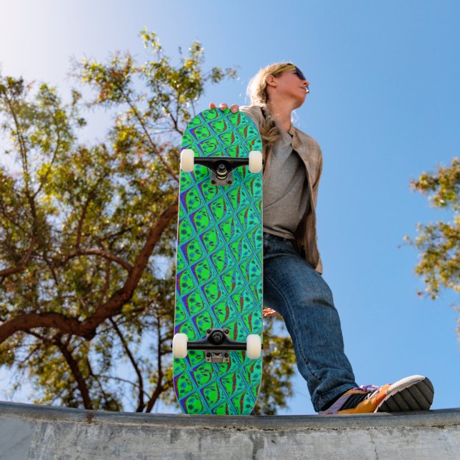 Create Your Own I love Skating and Surfing Skateboard (Outdoor 1)