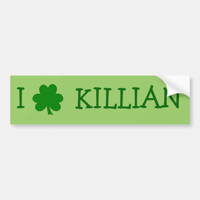 Create Your Own I Shamrock Green Bumper Sticker (Front)