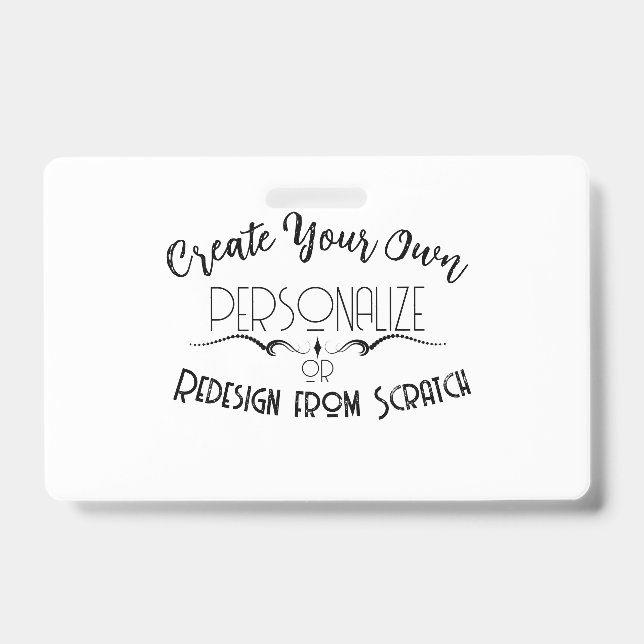 Create Your Own ID Badge (Front)