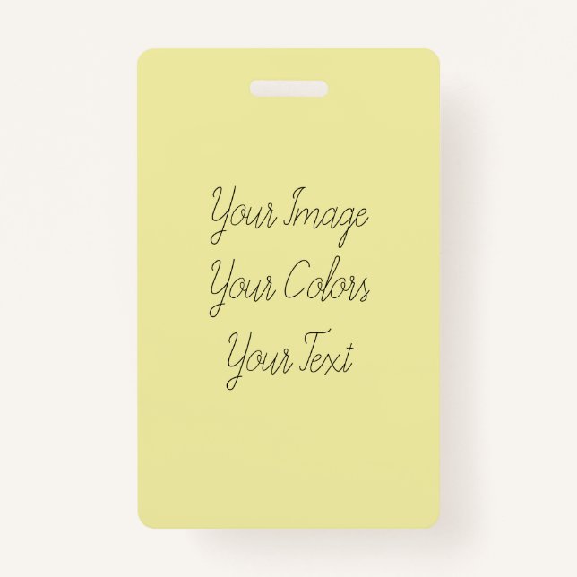 Create Your Own ID Badge (Front)