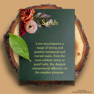 Create your own image and text l Modern feminine Notebook