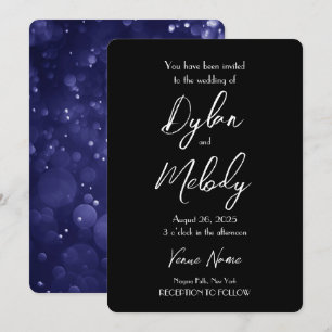 Create Your Own Indigo Waters Wedding Invitation