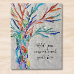 Create Your Own Inspirational Message Jigsaw Puzzle<br><div class="desc">This unique jigsaw puzzle is decorated with a colourful mosaic Tree of Life design.
You can add your chosen inspirational quote or message to personalise it. 
You can edit the font,  font size,  and font colour. Original Mosaic © Michele Davies.</div>