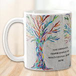 Create your own Inspirational / Motivational Quote Coffee Mug<br><div class="desc">This decorative coffee mug features a mosaic tree in rainbow colours and space for you to add your own inspiring quote. Use the Customise Further option to change the text size, style or colour if you wish. Because we create our own artwork you won't find this exact image from other...</div>