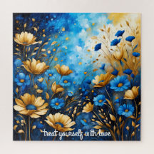 create your own inspirational quote,blue floral