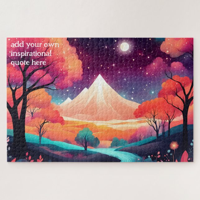 create your own inspirational quote,landscape  jigsaw puzzle (Horizontal)