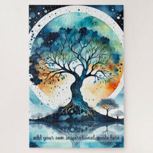create your own inspirational quote,tree of life jigsaw puzzle