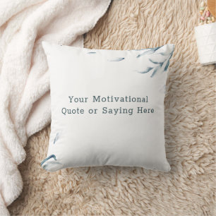 Create Your Own Inspirational Quote Watercolor Cushion