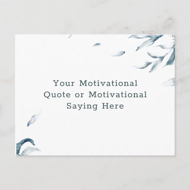 Create Your Own Inspirational Quote Watercolor Postcard | Zazzle