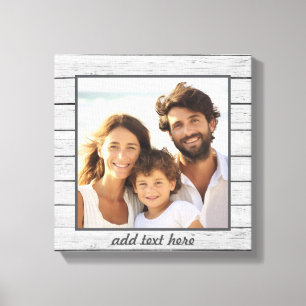 Create Your Own Instagram Art - rustic background Canvas Print