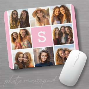 Create Your Own Instagram Collage Custom Monogram Mouse Mat
