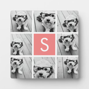 Create Your Own Instagram Collage Custom Monogram Plaque