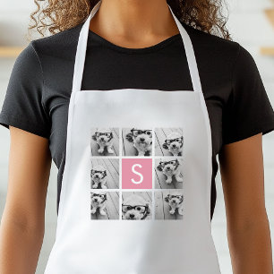 Create Your Own Instagram Collage Custom Monogram Standard Apron
