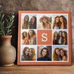 Create Your Own Instagram Collage Custom Monogram Tile<br><div class="desc">Use 8 square photos to create a unique and personal gift. If you need to adjust the pictures,  click on the customise tool to make changes.</div>