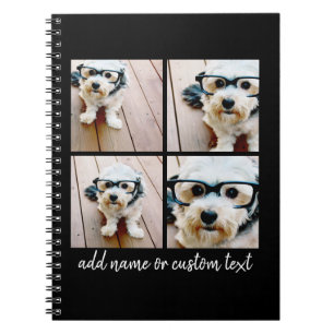Create Your Own Instagram Collage with 4 Pictures Notebook
