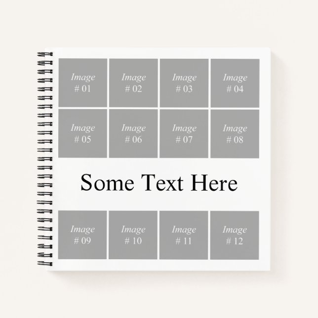 Create your own Instagram photo collection Notebook (Front)