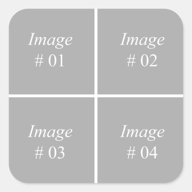 Create your own Instagram photo collection Square Sticker (Front)