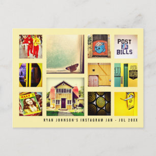Create Your Own Instagram Square Photo Collage Pos Postcard