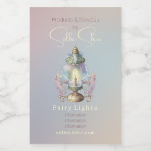 Create Your Own Intricate Fairy Lamp Wine Label