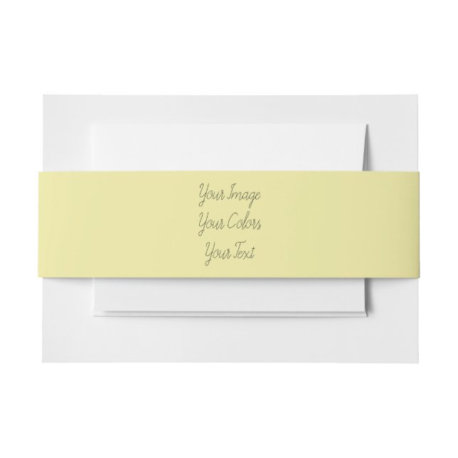 Create Your Own Invitation Belly Band (Front Example)