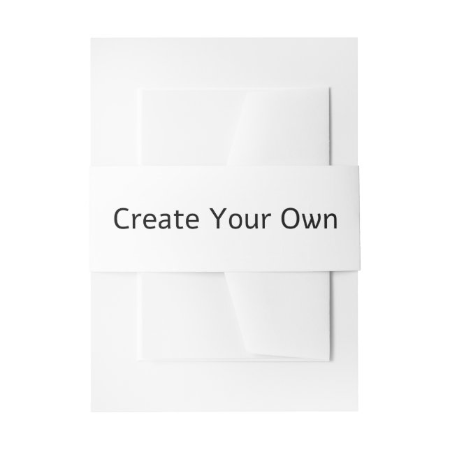 Create Your Own Invitation Belly Band (Front Example)
