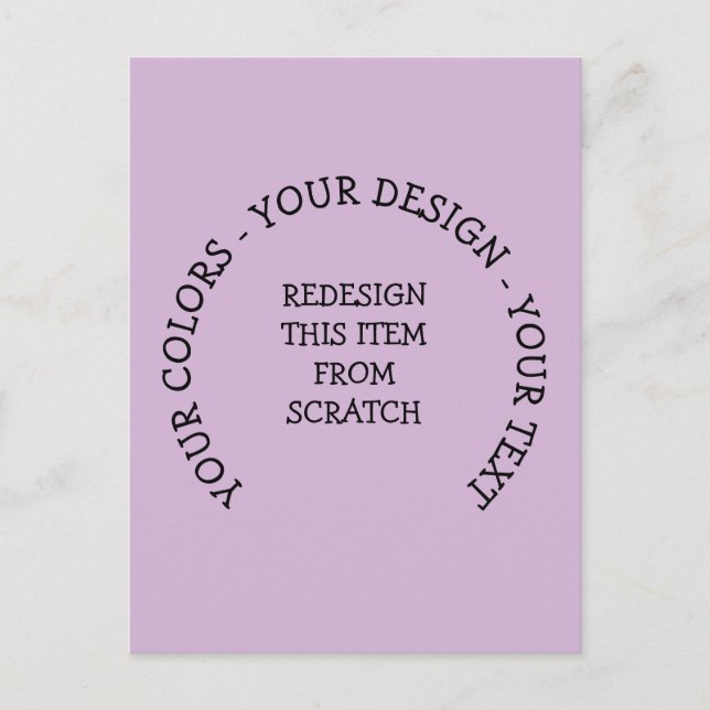 Create Your Own Invitation Postcard (Front)