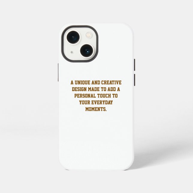 Create Your Own iPhone 13 Mini Tough Case (Back)