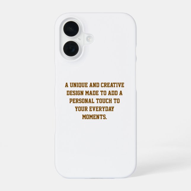 Create Your Own iPhone 16 Slim Case (Back)
