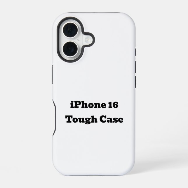 Create Your Own iPhone 16 Tough Case (Back)