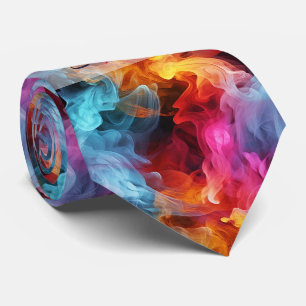 Create Your Own Jewel Toned Alcohol Ink Plumes Tie