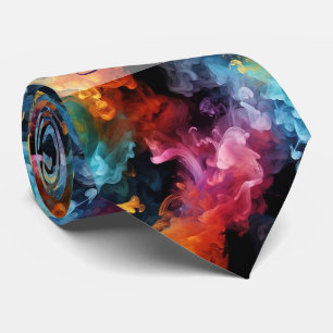 Create Your Own Jewel Toned Alcohol Ink Smoke Tie