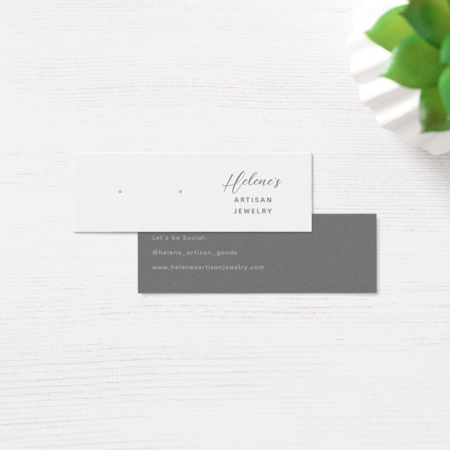 Create your own Jewellery Earring Display Cards (Desk)