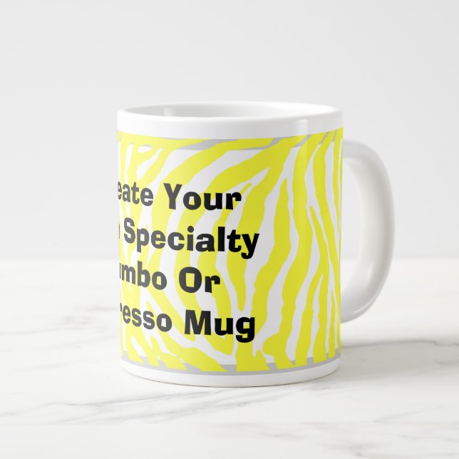 Create Your Own Jumbo Or Expresso Mug (Front Right)