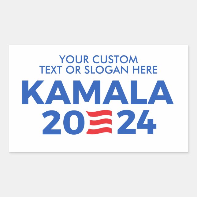 Create Your Own Kamala Harris 2024 Rectangular Sti Sticker (Front)