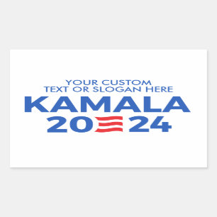 Create Your Own Kamala Harris 2024 Rectangular Sti Sticker