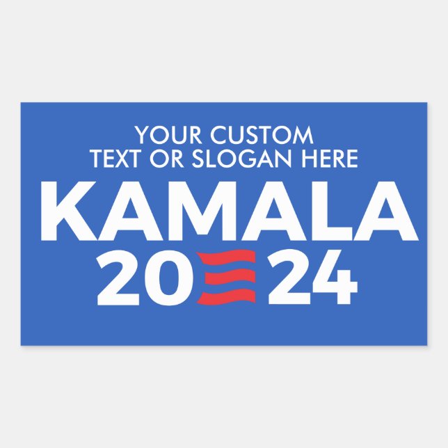 Create Your Own Kamala Harris 2024 Rectangular Sticker (Front)