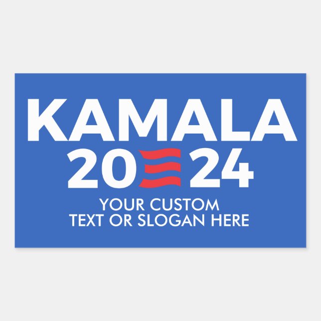 Create Your Own Kamala Harris 2024 Rectangular Sticker (Front)