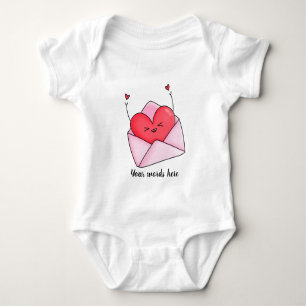 Create Your Own Kawaii Love Letter Baby Bodysuit
