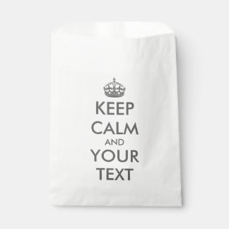 Create your own KEEP CALM Favour Bags