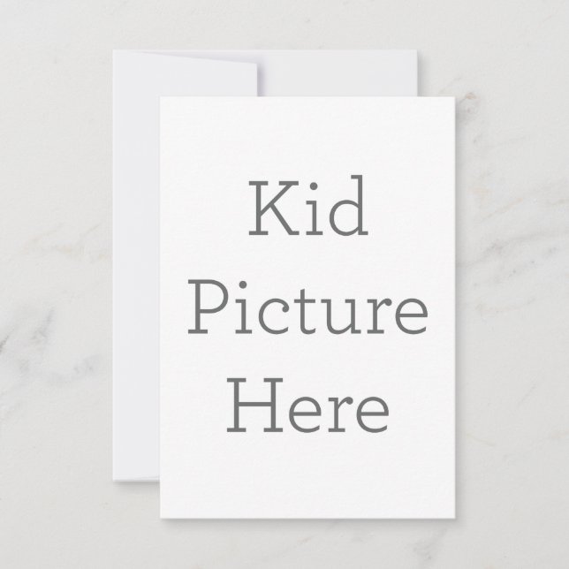 8.9 cm x 12.7 cm Flat Thank You Card (Front)