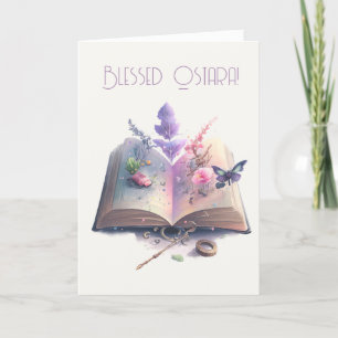 Create Your Own Kitchen Witch Spell Book Holiday Card