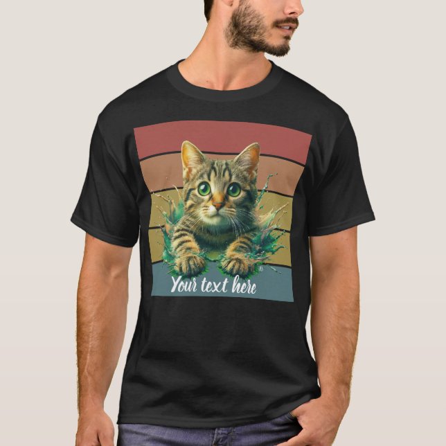 create your own kitten t-shirt (Front)