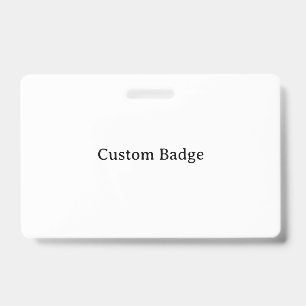 Create Your Own Landscape PVC Plastic Badge ID Badge