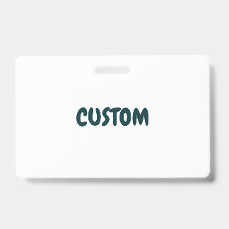 Create Your Own Landscape PVC Plastic Badge ID Badge