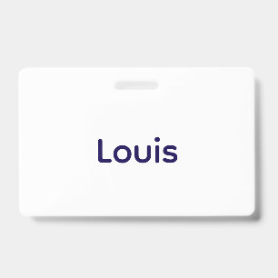 Create Your Own Landscape PVC Plastic badge ID Badge