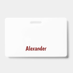 Create Your Own Landscape PVC Plastic Badge ID Badge